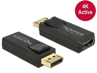 Adapter Delock DisplayPort 1.2->HDMI aktywny 4K black