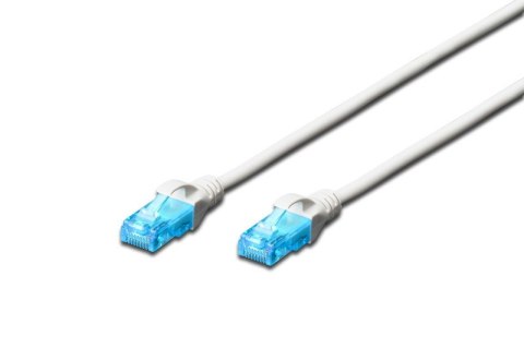 Digitus Patch cord U/UTP kat.5e PVC 0,5m Biały