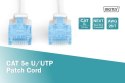 Digitus Patch cord U/UTP kat.5e PVC 0,5m Biały