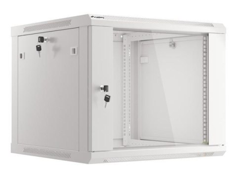 Szafa instalacyjna Rack wisząca 19" 9U 600x600 szara Lanberg (flat pack)