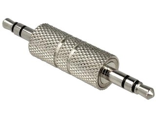 Adapter Delock Minijack 3,5mm - Minjack 3,5mm M/M srebrny metalowa obudowa