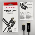 AXAGON RVD-HI14C2 Adapter aktywny DisplayPort -> HDMI 1.4, kabel 1,8m, 4K/30Hz