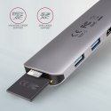 AXAGON HMC-5 Wieloportowy hub 2x USB-A, HDMI, SD/microSD, USB 3.2 Gen 1, PD 100W, 20cm USB-C kabel