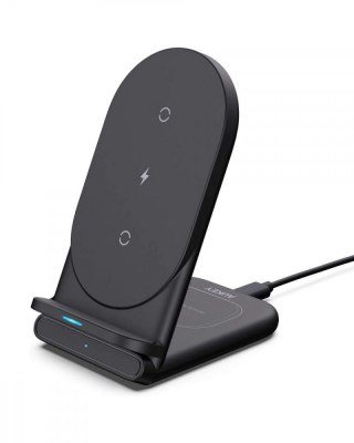 AUKEY LC-A2 Black ładowarka bezprzewodowa 2w1 Qi 10W USB-C