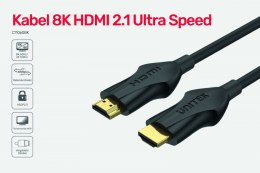 Unitek Kabel HDMI 2.1 4K 120Hz ; 8K 60Hz; C11060BK-3M