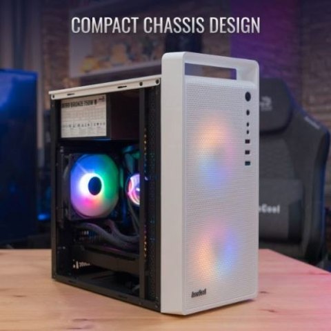 AeroCool Obudowa CS-109 RGB USB 3.0 Mini Tower biała