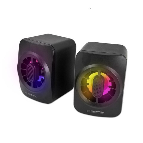 Głośniki 2.0 Esperanza USB LED Rainbow Sakara EGS104