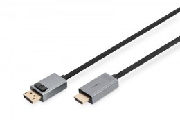 Digitus Kabel adapter DisplayPort - HDMI 4K 30Hz DP/HDMI M/M 1,8m