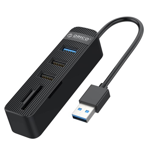 Hub USB Orico TWU32-3AST-BK-EP 2 porty USB-A czytnik kart SD