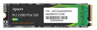 Dysk SSD Apacer AS2280P4X 512GB M.2 PCIe NVMe Gen3 x4 2280 (2100/1700 MB/s)