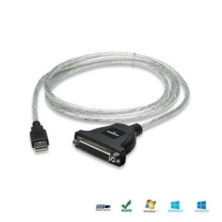 Kabel adapter Manhattan USB/DB25 1,8m