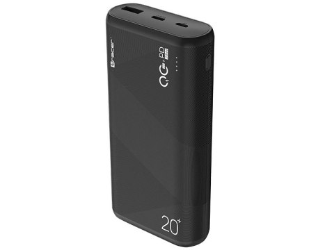 Tracer Powerbank Amos 20000mAh QC3.0-PD20W BK czarny