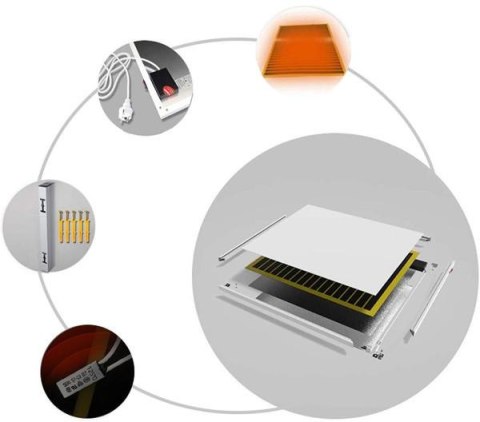 Panel grzewczy IR CRONOS Graphene PRO CGP-1100TWP White