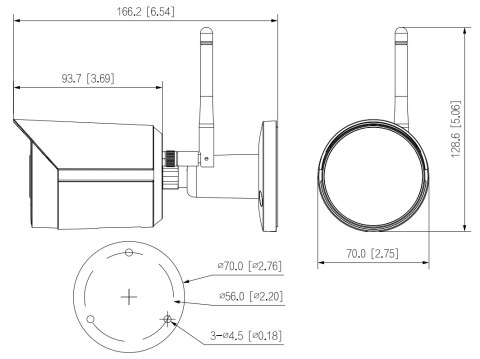 KAMERA IP DAHUA IPC-HFW1230DS-SAW-0280B