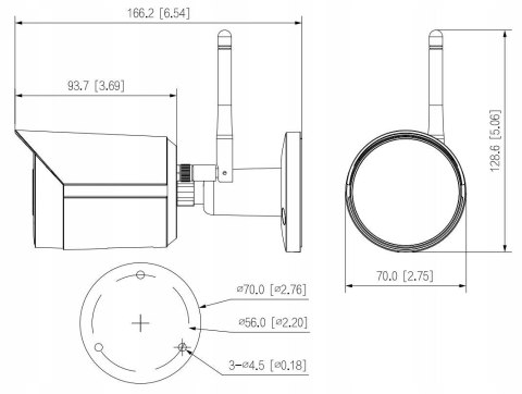 KAMERA IP DAHUA IPC-HFW1430DS-SAW-0280B