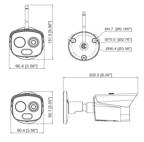 KAMERA TERMOWIZYJNA DAHUA TPC-BF1241-B3F4-S2