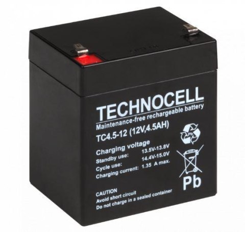 Akumulator AGM TECHNOCELL serii TC 12V 4,5Ah