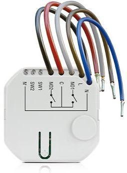 SATEL BEWAVE Bezprzewodowy dwukanałowy sterownik 230 V AC, dopuszkowy Smart CH Relay ASW-210 ABAX2