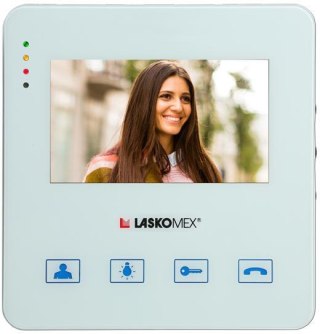 Laskomex Monitor MVC-8251-1 BIAŁY KOLOR 4.3 cali z obsługą centrali portierskiej PR1