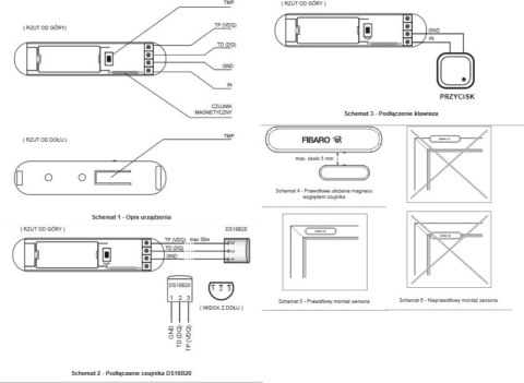 Door Window Sensor 2 FIBARO FGDW-002-1 (biały czujnik otwarcia drzwi i okien)