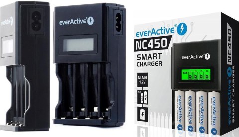 Ładowarka procesorowa do akumulatorków AA/AAA everActive NC-450 LCD