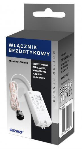 WŁĄCZNIK BEZDOTYKOWY ORNO OR-CR-213