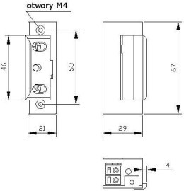 ZACZEP ELEKTRA R4 Z PAM. BEZ BLOK. SYMETRYCZNY