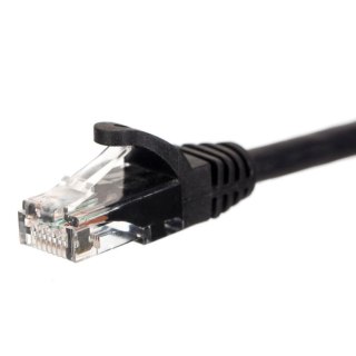 Patchcord RJ45, Netrack osłonka zalewana, kat. 6 UTP, 3m czarny