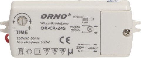 WŁĄCZNIK-WYŁĄCZNIK DOTYKOWY ORNO OR-CR-245 INDUKCJA DO LED