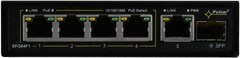 Switch 6-portowy PULSAR SFG64F1 do 4 kamer IP