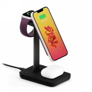 Twelve South HiRise 3 Wireless Charging Stand - stojąca ładowarka bezprzewodowa do trzech urządzeń kompatybilna z MagSafe 20W (b