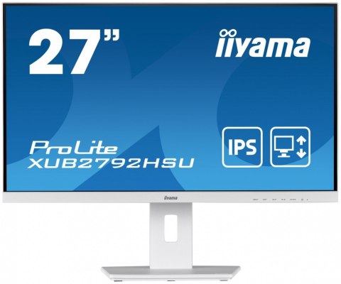 IIYAMA Monitor 27 cali XUB2792HSU-W5 IPS,HDMI,DP,VGA,FHD,SLIM,HAS(150mm)