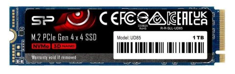 Dysk SSD Silicon Power UD85 1TB M.2 PCIe NVMe Gen4x4 NVMe 1.4 3600/2800 MB/s