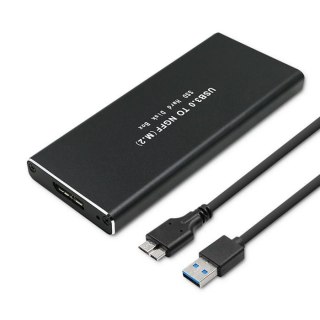 Obudowa/kieszeń Qoltec do dysków SSD M.2 SATA | NGFF | USB 3.0