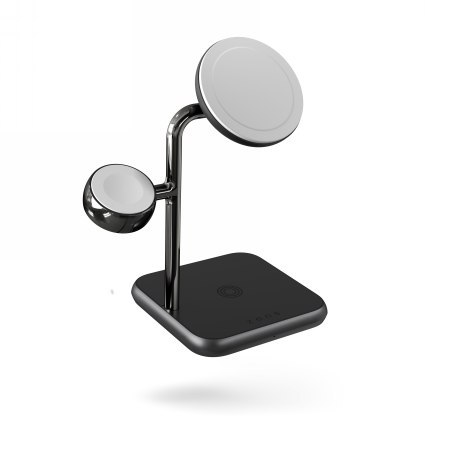 ZENS Aluminium 4w1 MagSafe - bezprzewodowa stacja ładująca MagSafe oraz Apple Watch - (MagSafe 15W, 5W Apple Watch, 18W USB-C PD