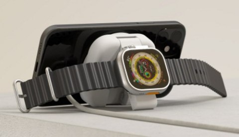 ZENS Travel 2w1 MagSafe AppleWatch - bezprzewodowa ładowarka do dwóch urządzeń MagSafe oraz Apple Watch - (MagSafe 15W, Apple Wa