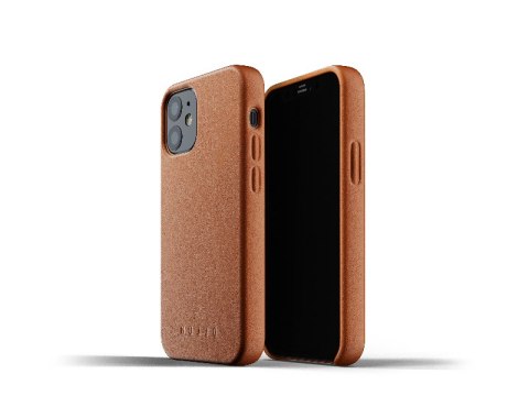 [NZ] Mujjo Full Leather Case - etui skórzane do iPhone 12 mini (brązowe)