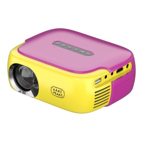 Projektor LED Silelis Kake Make (Kuka Muka), dla dzieci (640 x 360 natywnie), 1000 Lumenów, 1000:1 (HDMI, USB, AV, audio 3,5mm)
