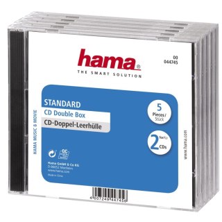 Pudełko CD Hama CD-Box 5 szt. podwójne