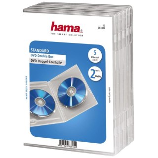 Pudełko DVD Hama double-Box 5Pak, przezroczyste