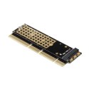 AXAGON PCEM2-1U Adapter wewnętrzny PCIe x16/x8/x4, M.2 NVMe M-key slot, 1U