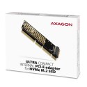 AXAGON PCEM2-1U Adapter wewnętrzny PCIe x16/x8/x4, M.2 NVMe M-key slot, 1U