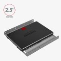 AXAGON RHD-125S Ramka metalowa do montażu 1x 2.5" HDD w pozycji 3.5", szary