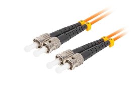 Patchcord światłowodowy Lanberg MM ST/UPC-ST/UPC DUPLEX 3.0MM OM2 50/125 LSZH 15m pomarańczowy