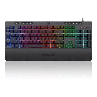 Klawiatura przewodowa Redragon K512 SHIVA RGB Gaming Czarna