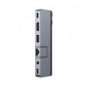 HyperDrive Koncentrator USB 7-in-2 USB-C HUB Grey HDMI/RJ45/USB-A/MicroSD/USB4