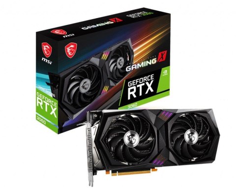Karta VGA MSI GeForce RTX 3060 GAMING X 12G 12GB GDDR6 192bit HDMI+3xDP PCIe4.0