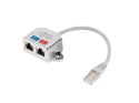 Lanberg Adapter rodzielacz LAN RJ-45 - 2x RJ-45 FTP