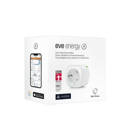 Eve Energy Matter - inteligentne gniazdo elektryczne z funkcją pomiaru zużycia energii (kompatybilność: Apple Home, Samsung Smar