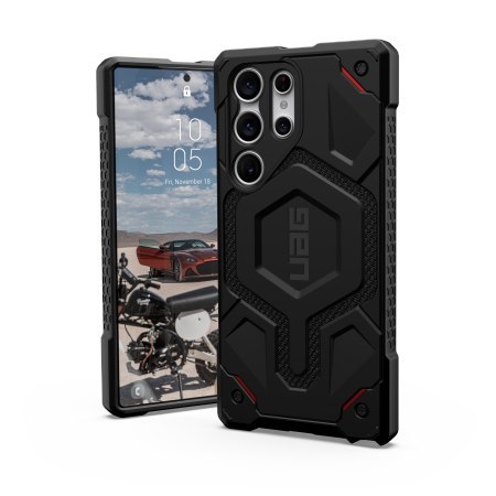 UAG Monarch Pro - obudowa ochronna do Samsung Galaxy S23 Ultra 5G z wbudowanym modułem magnetycznym (kevlar black) [mto]